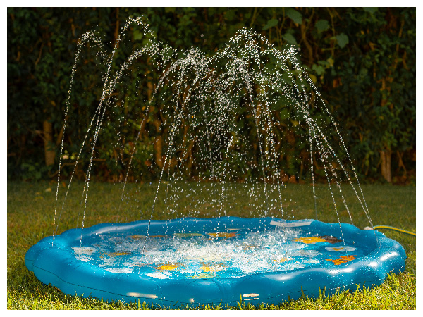 deep blue water sprinkler splash outdoor hose sprinkler hose toys for toddlers baby pool float