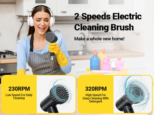electric spin scrubber