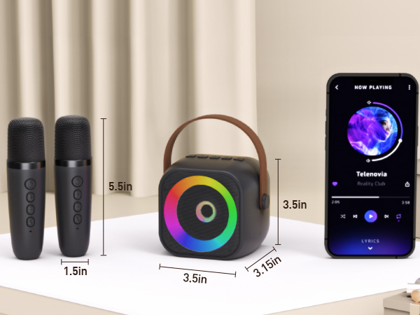 karaoke machine dimension