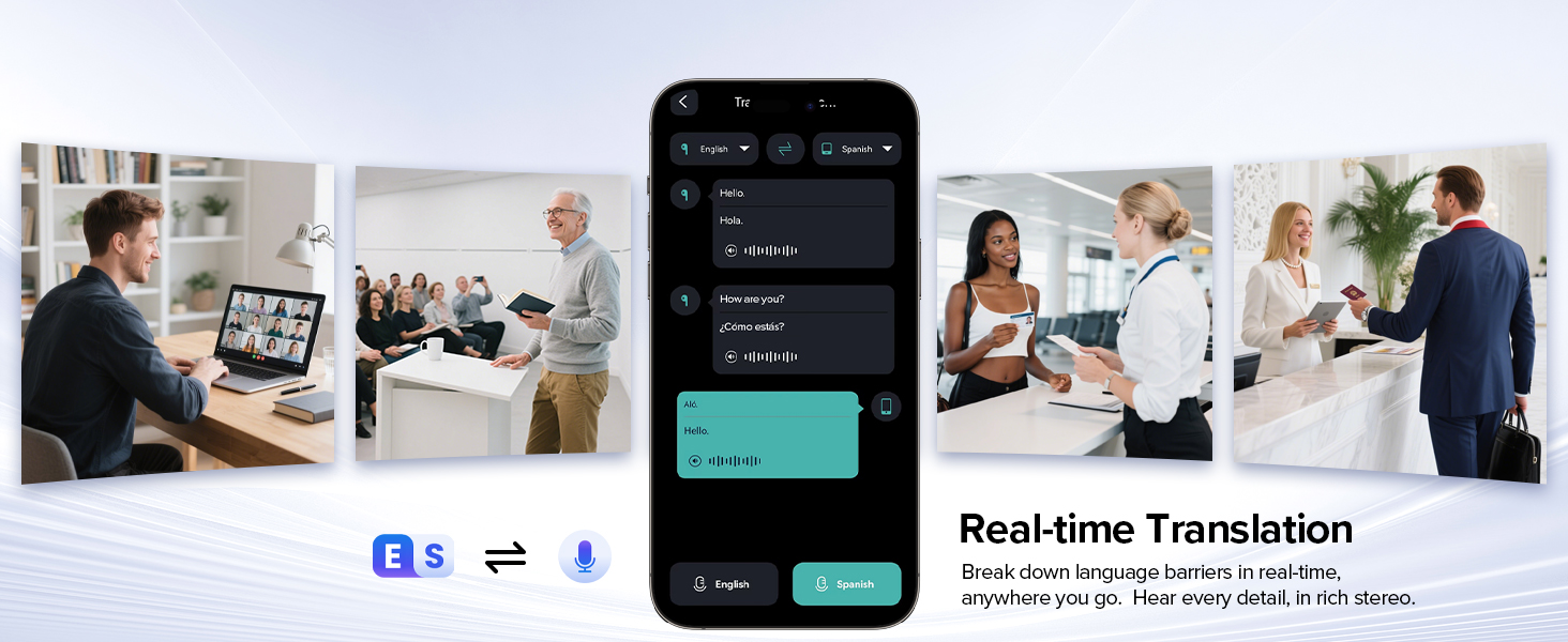 AI Translator earbuds