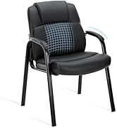 OLIXIS Waiting Room Chair, Leather Office Desk Reception Guest Stationary Side Chairs with Padded...