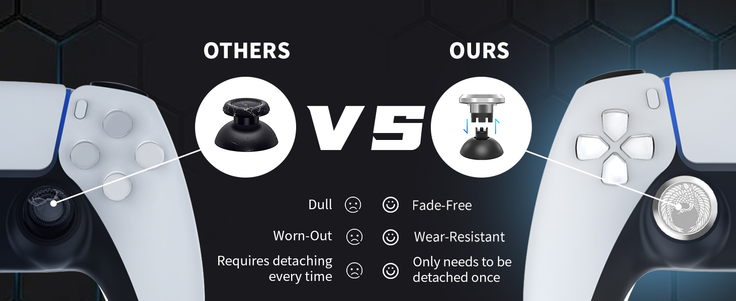 replacement Thumbsticks for PS5 Edge Controller
