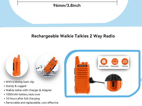 walkie talkies for adults long range 2 way radio small walkie talkie