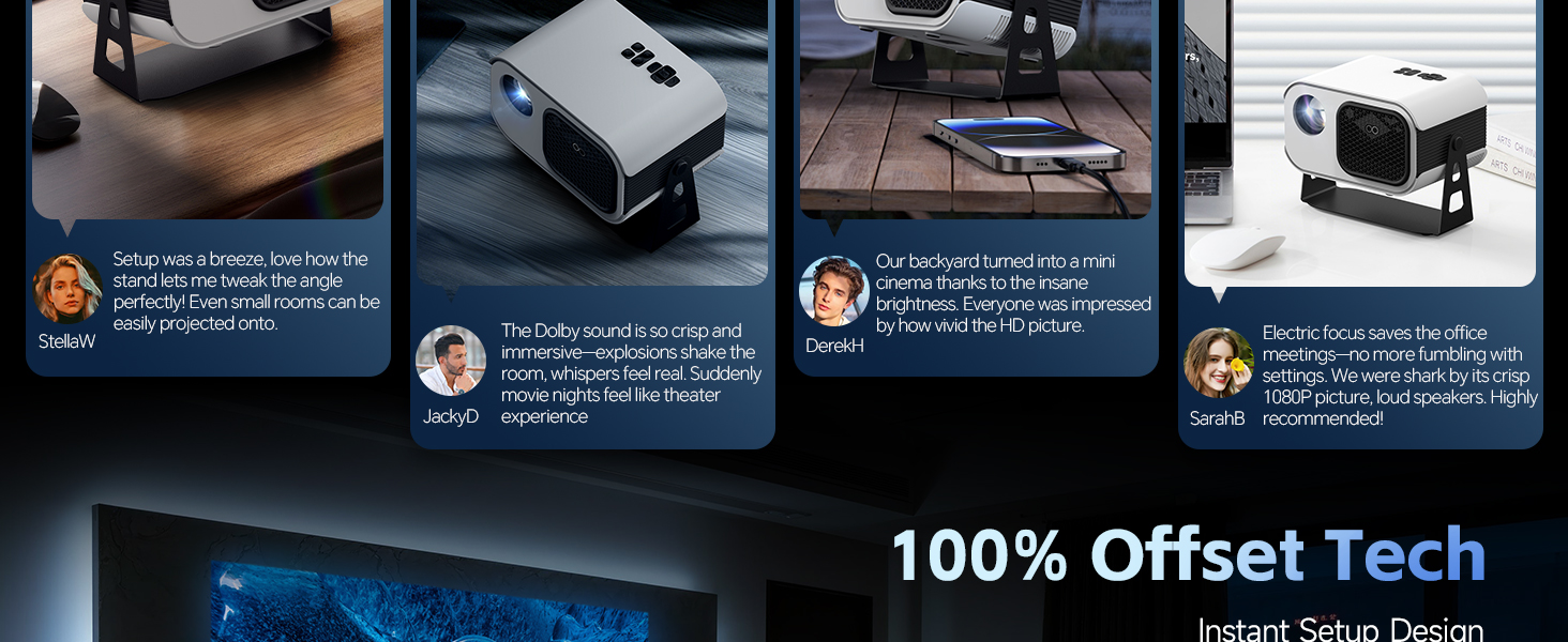 4K Projector with wifi and bluetooth