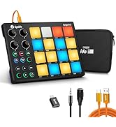 Synido TempoPAD Midi Controller Beat Maker Machine for Music Production, Portable USB MIDI Beat P...