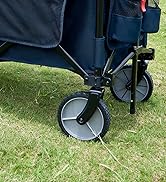 TIMBER RIDGE 51.2'' Extended Collapsible Wagon Cart with Cargo Net, 250L Capacity Heavy Duty Fold...