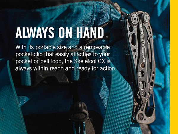 Always On Hand With its portable size and a removable pocket clip