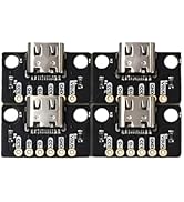 Treedix 4pcs USB Type-C Breakout Board Serial Basic Breakout Female Connector Immersion Gold PCB ...