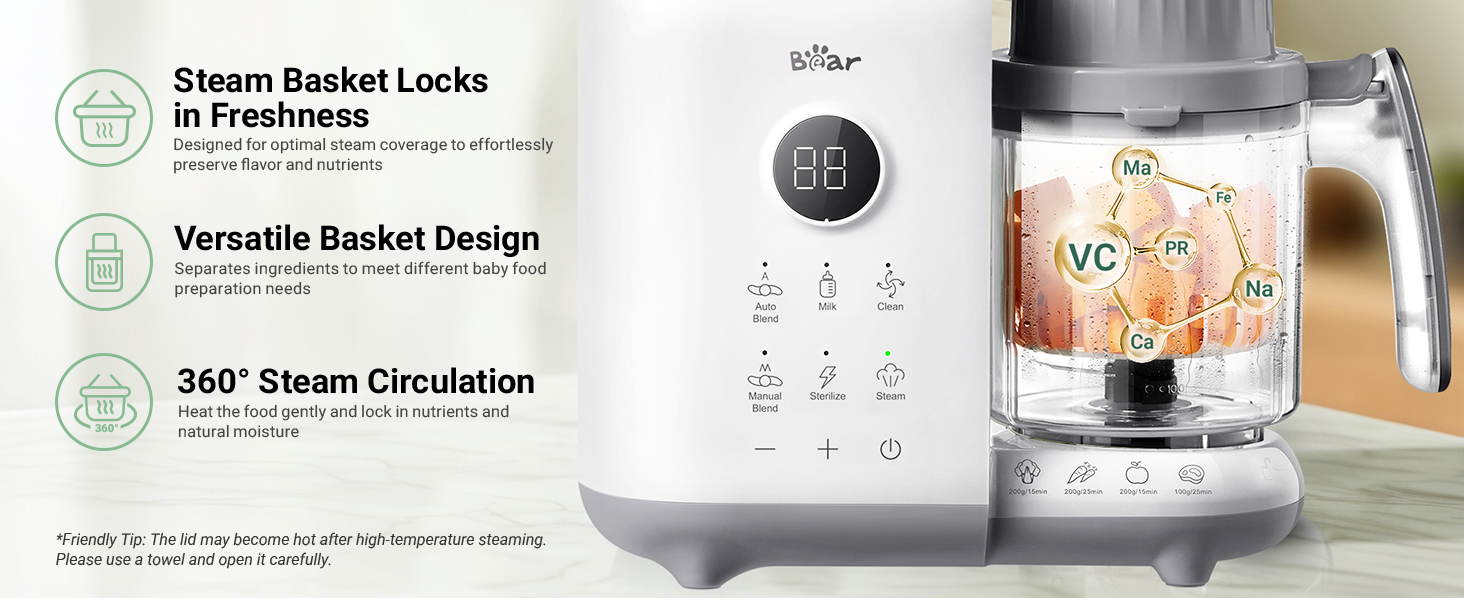 baby food maker steamer and blender