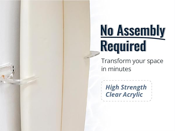 Floating Surfboard Wall Mount