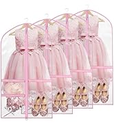 Zilink Clear Dance Garment Bags for Dancers 40” Dance Costume Garment Bag Dance Competition Must ...