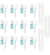12 Pcs 3D White Replacement Heads Dual Clean Replacements Attachments Brush Heads Sensitive Refil...