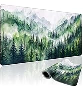 Mcapirivo Misty Forest Mountain Large Gaming Mouse Pad 31.5