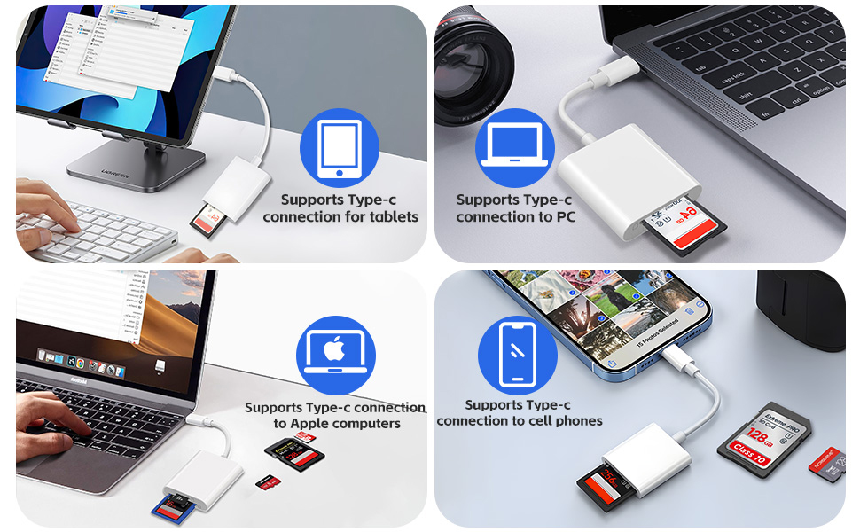 The card reader for iphone is adopts