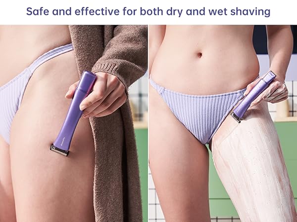 Safe and effective for both dry and wet shaving