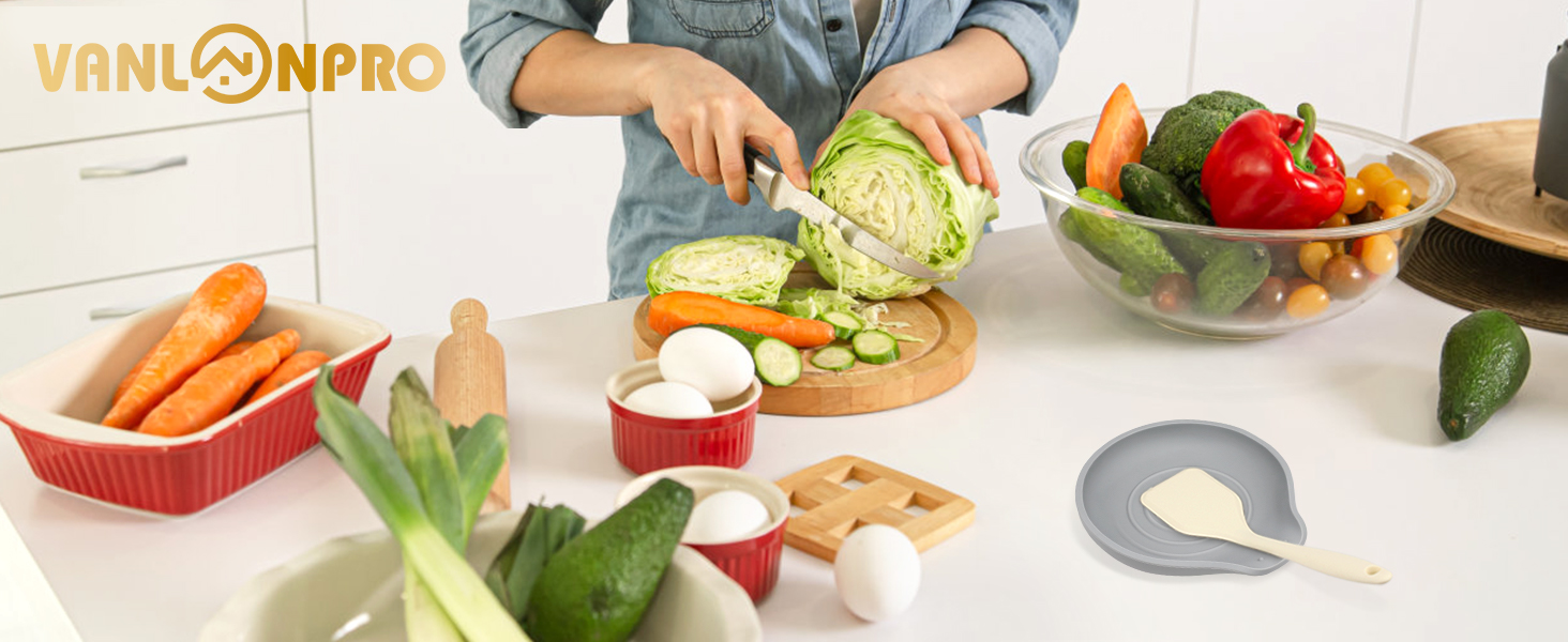 Kitchen Silicone Utensil Rest