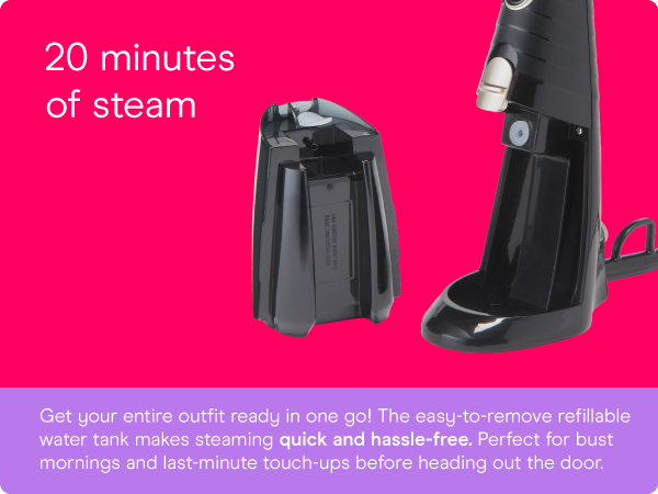 Conair garment steamer clothes turbo extreme steam fabric cloth handheld attachments wrinkle remove