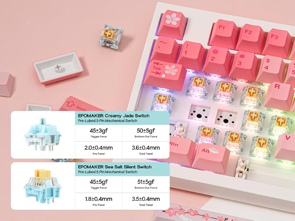 Full Size Mechanical Keyboard with Screen &amp; Knob