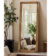 TRAHOME Full Length Mirror with Wooden Frame, 65