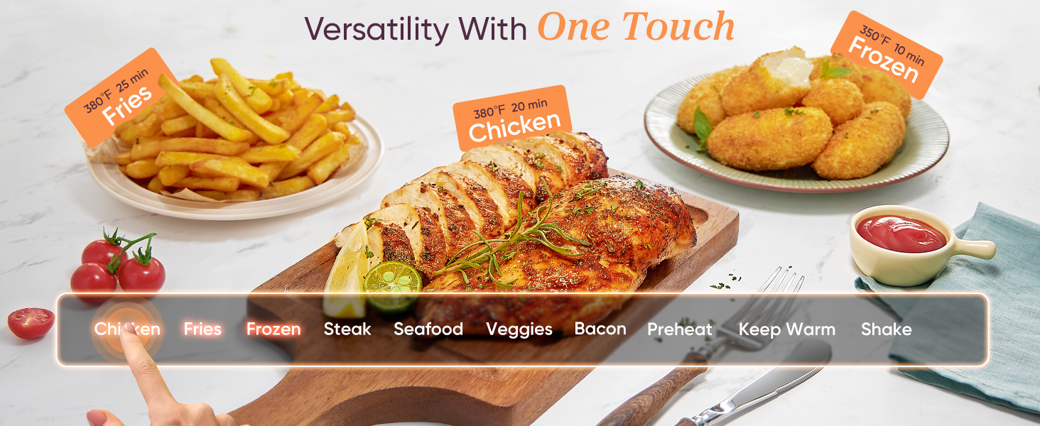 versatility with one touch