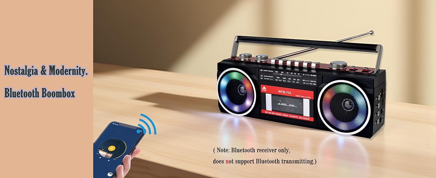 oldschool bluetooth boombox