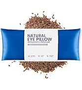 Eye Pillows for Relaxation, Yoga, Microwavable Weighted Eye Mask with Washable Cover Heated for M...