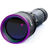 UV01 365nm UV Flashlight Black Light, USB Rechargeable High Power Blacklight Flashlight, Professi...