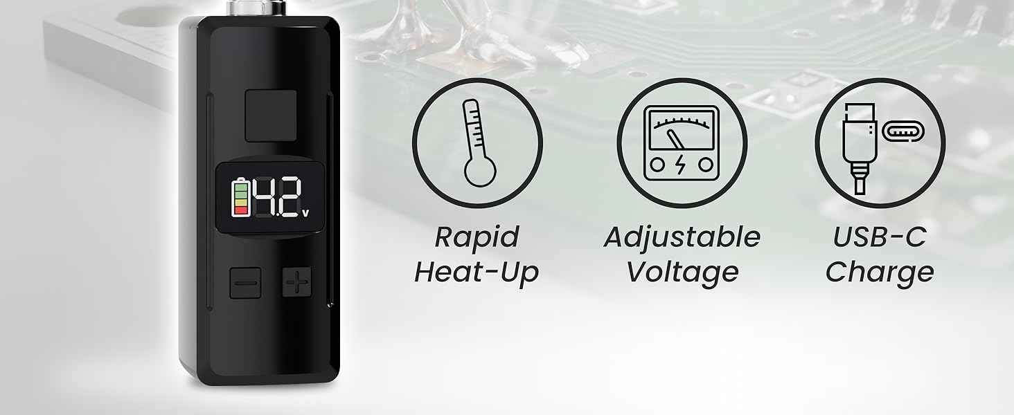 rapid heat up mini soldering tool