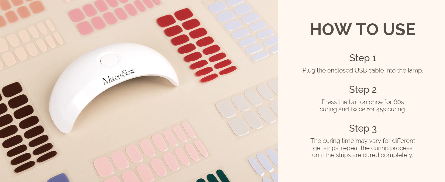 6W UV LED NAIL LAMP for Semi Cured Nail Strips