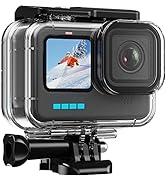 HONGDAK 196ft/60m Waterproof Housing Case for GoPro Hero 12 11 10/9 Black, Protective Underwater ...