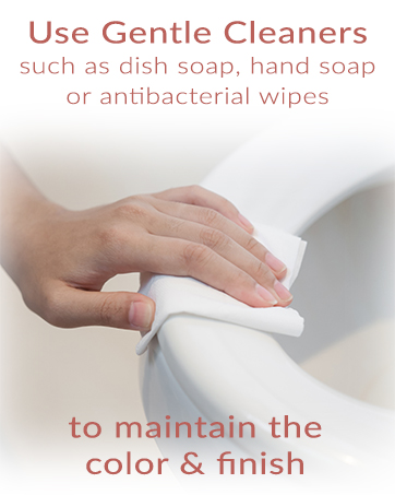 Cleaning instructions Mayfair Bemis Toilet Seat