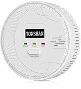5-in-1 Gas and Smoke Detector - Methane Propane Alarm, Carbon Monoxide and Heat Detector, Battery...