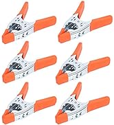 HORUSDY 6-Piece 6" inch Spring Clamp, Heavy Duty Spring Metal Spring Clamps, 2.5"-inch Jaw openin...