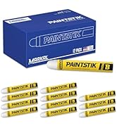 Markal 12-Pack White Paint Markers - Permanent, Waterproof &amp; UV Resistant for Metal, Wood, Tires ...