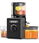 Cold Press Juicer Machines with 6.5" Large Feed Chute, Juicer for Whole Vegetables &amp; Fruits, High...