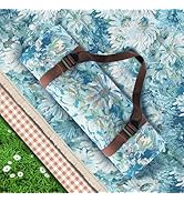 Picnic Blanket, 80"x 60" Reversible Beach Blanket Waterproof Sandproof 2 PCS Portable Boho Picnic...