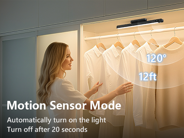 closet lights motion sensored