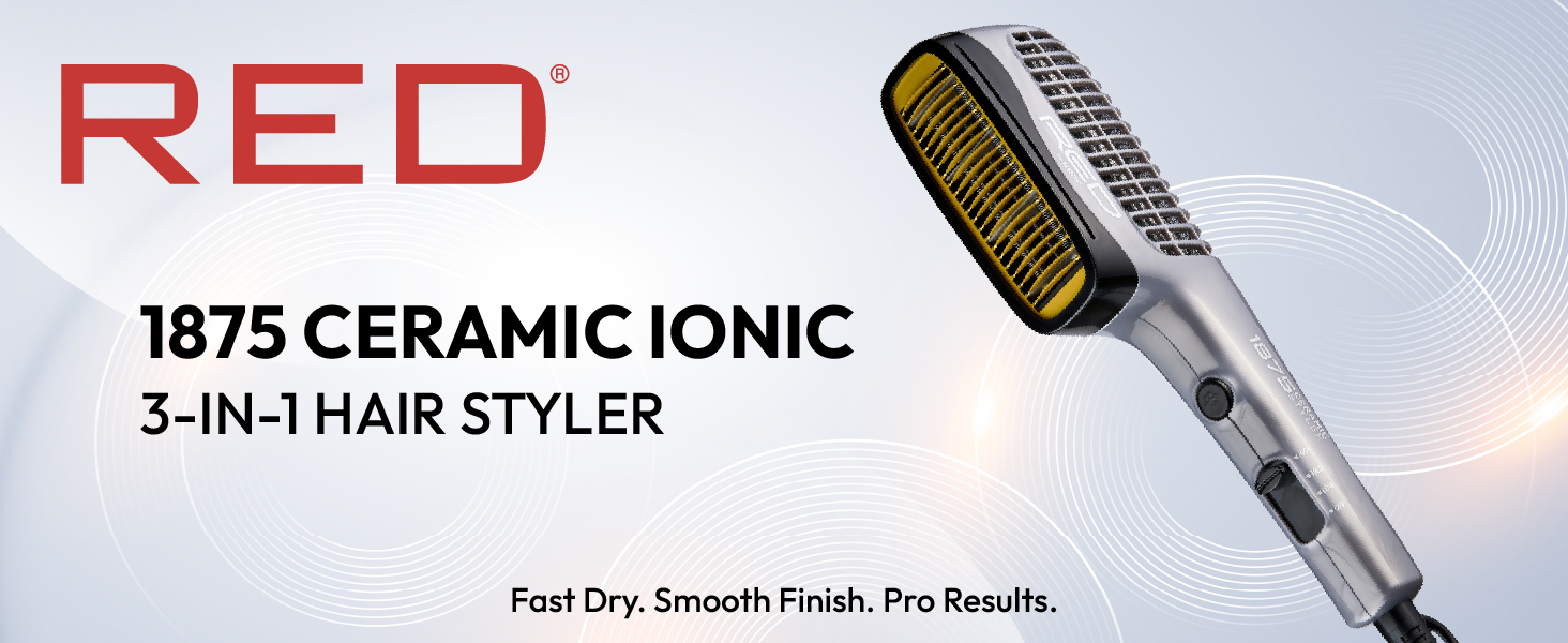 RED by KISS 1875 Ceramic Ionic 3n1 Styler