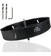 Rannb Hole Saw 8-inch Dia Hole Cutter Drill Bit for Drilling Holes in Wood, Plastic, Drywall, Thi...