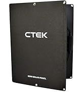 CTEK Solar Panel Charge Kit 40-463 - Charges The CS Free Portable Vehicle Battery Charger, Black