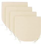 Basic Beyond Outdoor Chair Cushions for Patio Furniture - Round Corner Outdoor Chair Cushions Set...