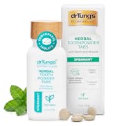 drTung's Herbal Toothpaste Tablets - Toothpaste Tabs for Dry Mouth Relief, Natural Tooth Powder T...