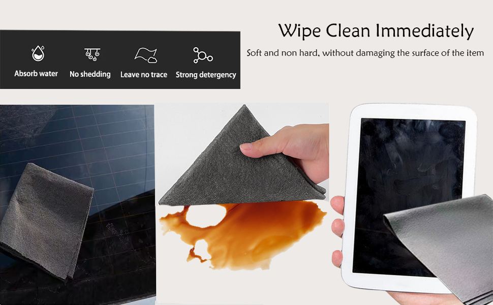 wipe clean immediately