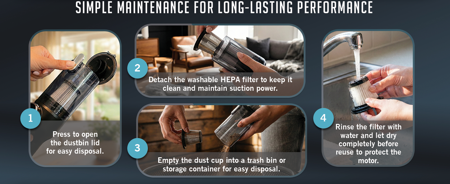 Luminoire Car vacuum portable codeless