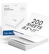 POLONO D810 Thermal Printer Paper 8.5 x 11 Inch, Advanced Thermal Printing, US Letter Size Therma...