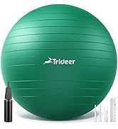 Trideer Exercise Ball for Physical Therapy, Swiss Ball Physio Ball for Rehab Exercises, Workout F...