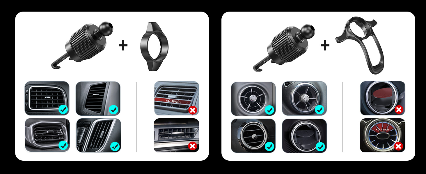 Wireless car charger mount