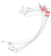 ZASIE Fishing Leaders- Freshwater/Saltwater Fishing Leaders, 10 Pcs Leaders with Swivels and Snap...