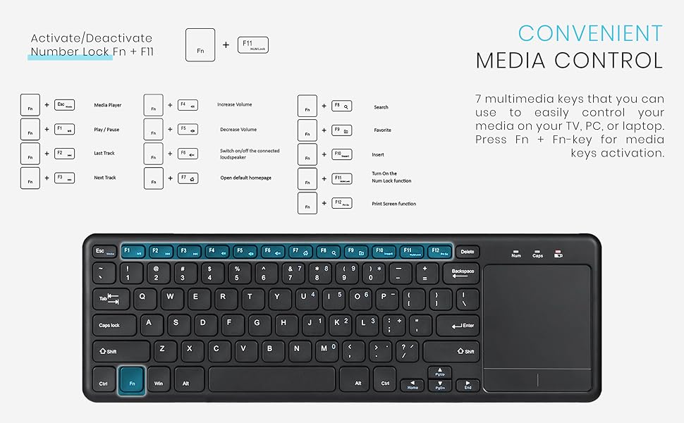 keyboard for watching movies