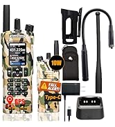 BAOFENG UV-32 Ham Radio Camouflage: 10W Long Range Handheld Walkie Talkie with GPS for Outdoor - ...